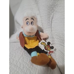 Vintage‎ Disney Geppetto From Pinochhio Plush 9" by Mouseketoys